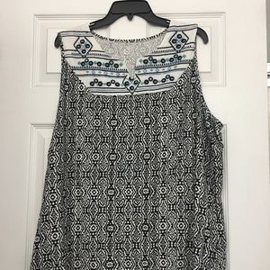 Printed Sleeveless Top